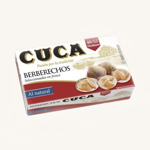 CUCA Natural medium-size cockles, 40-55 pieces, from Galicia, can 115 gr (drained- 63 gr)